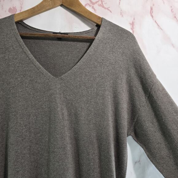 Rails Dress Womens Medium Brown Sweater Margot Midi Maxi Bow Cashmere - Picture 13 of 15